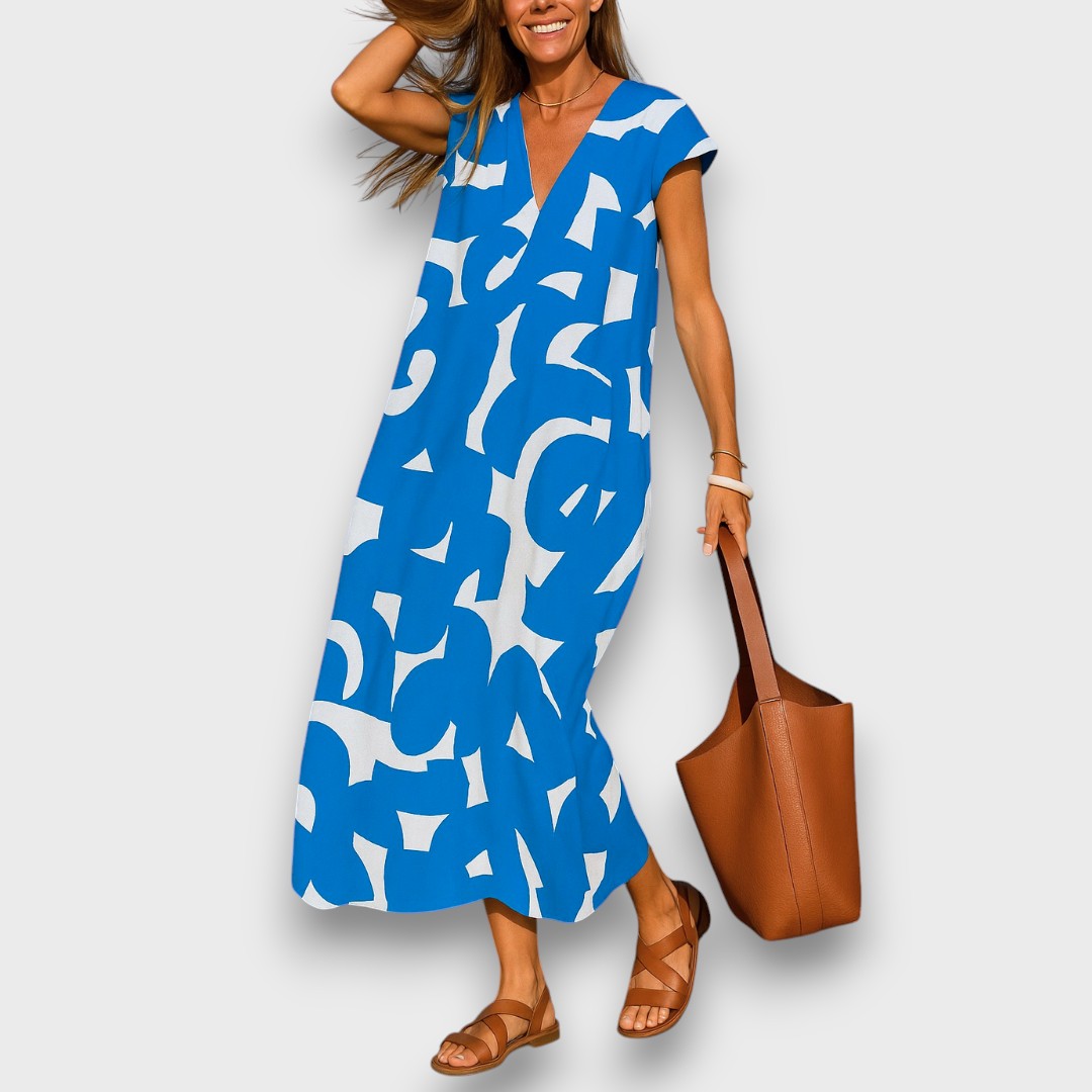 Linae | Airy Dress with V-Neck