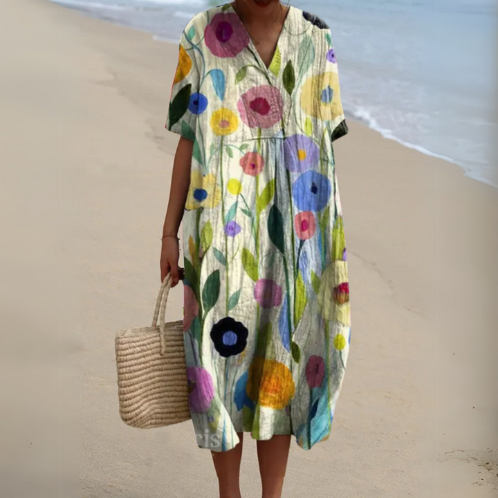 Nathalie | Elegant Floral Dress
