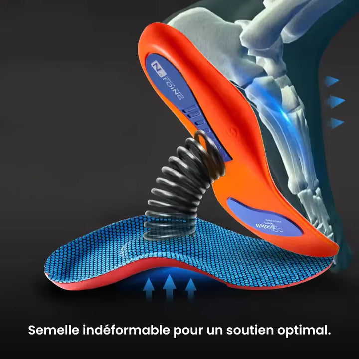 Pair of orthopedic insoles