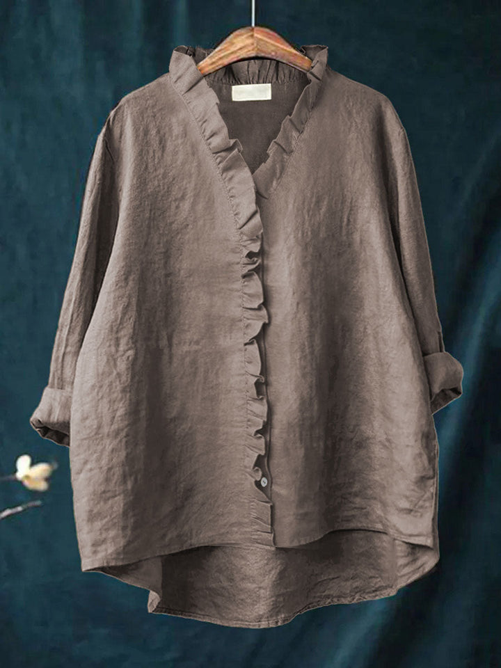 Mia | Elegant Shirt with Ruffle Detail