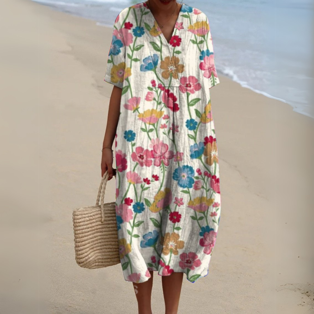 Nathalie | Elegant Floral Dress