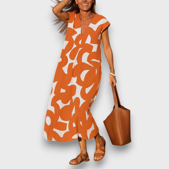 Linae | Airy Dress with V-Neck