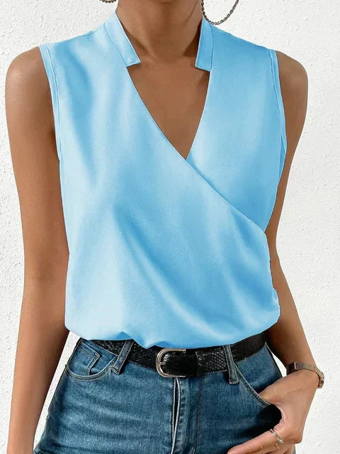Debra | Elegant Wrap Blouse