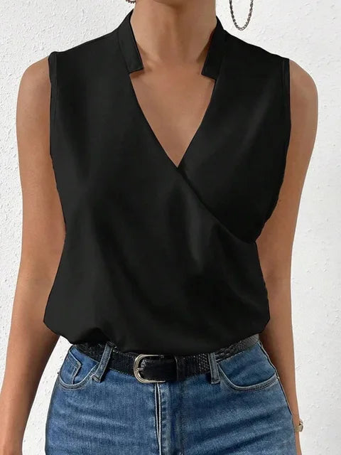 Debra | Elegant Wrap Blouse