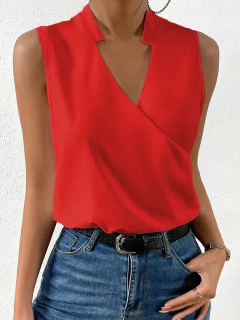 Debra | Elegant Wrap Blouse