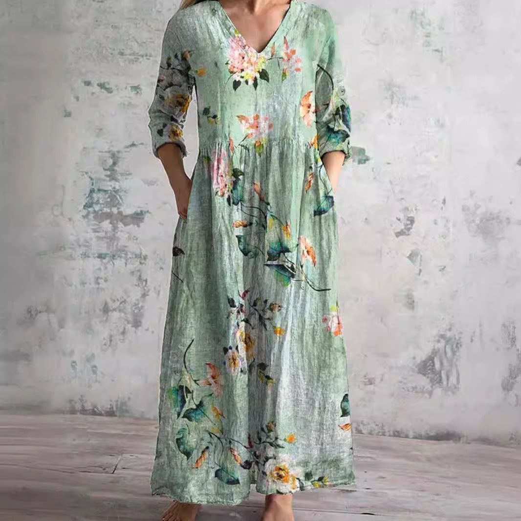 Daisy | Floral V-Neck Summer Dress