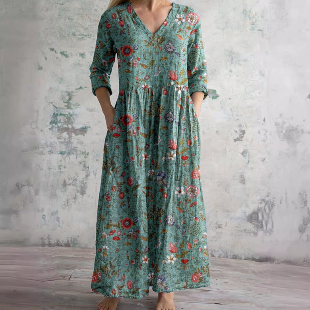Daisy | Floral V-Neck Summer Dress