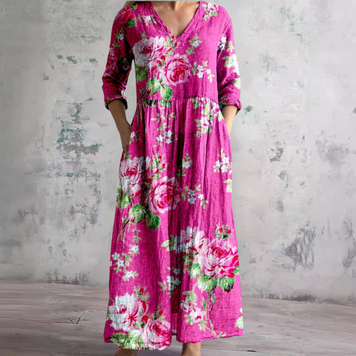 Daisy | Floral V-Neck Summer Dress