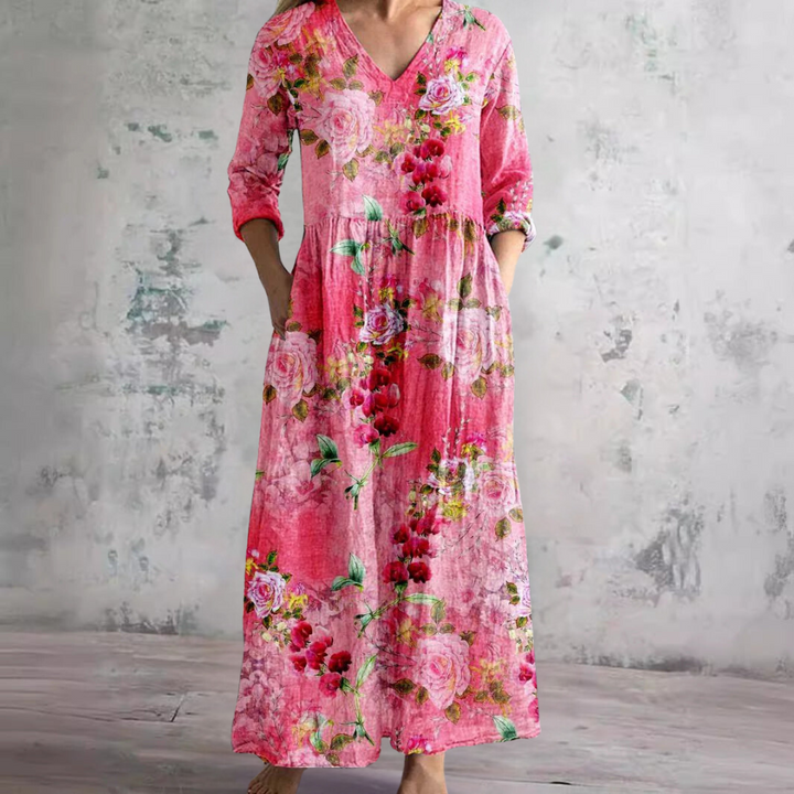 Daisy | Floral V-Neck Summer Dress