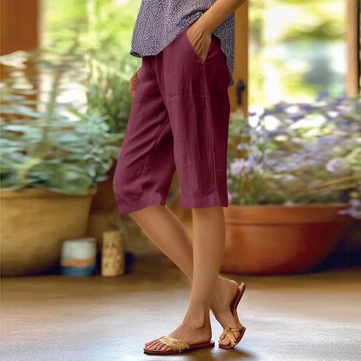 Brenda | High Waist Solid Color Casual Pants