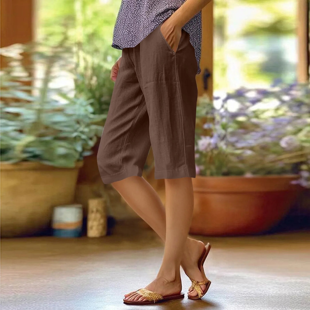Brenda | High Waist Solid Color Casual Pants