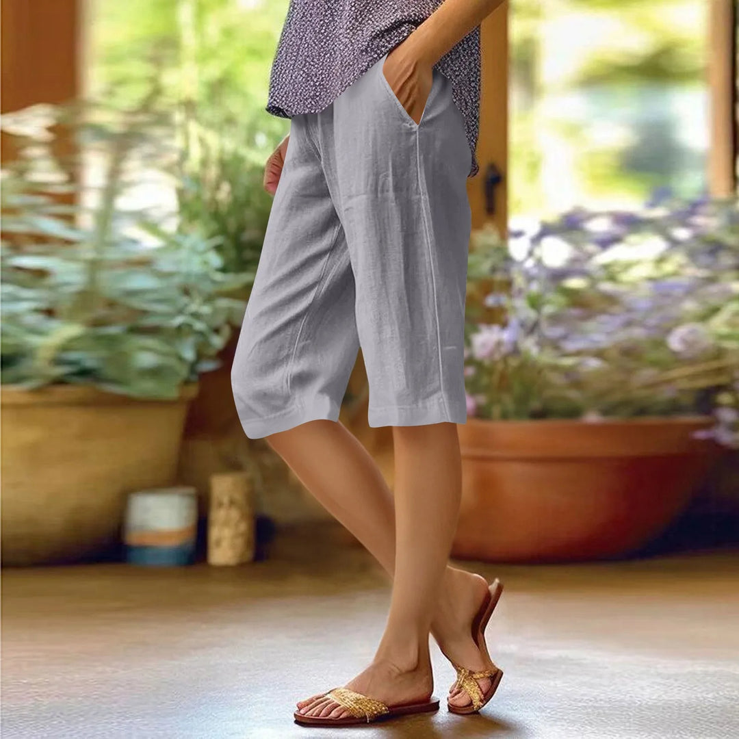 Brenda | High Waist Solid Color Casual Pants