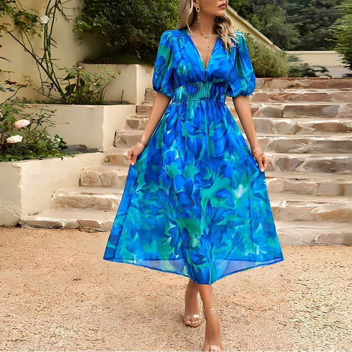 Blessie | Floral Print Maxi Dress
