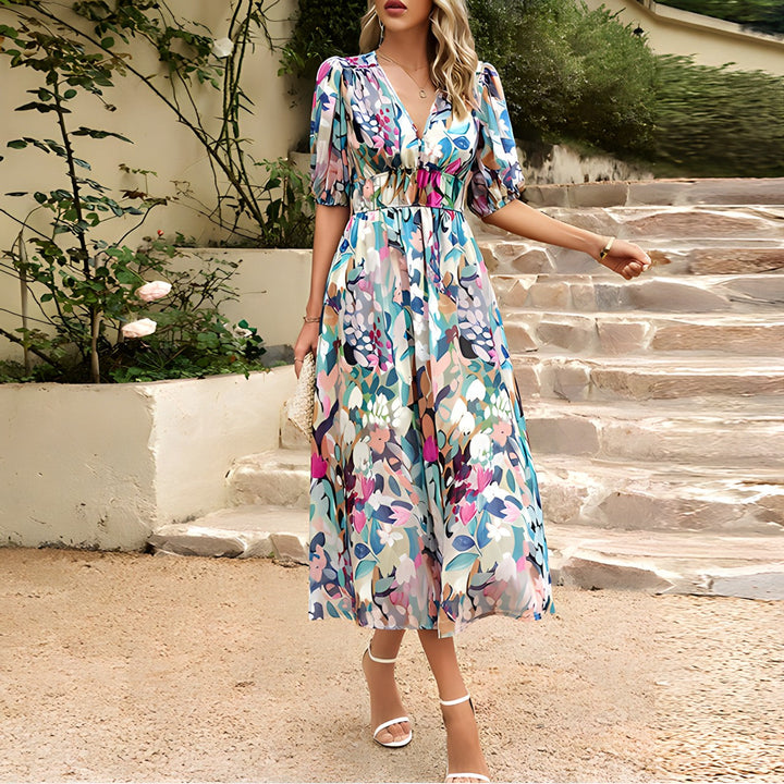 Blessie | Floral Print Maxi Dress