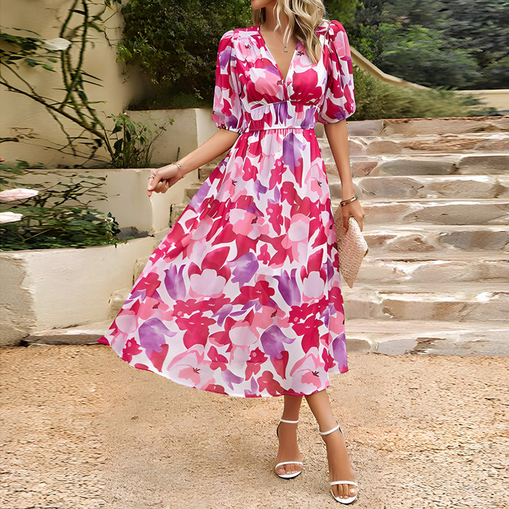 Blessie | Floral Print Maxi Dress