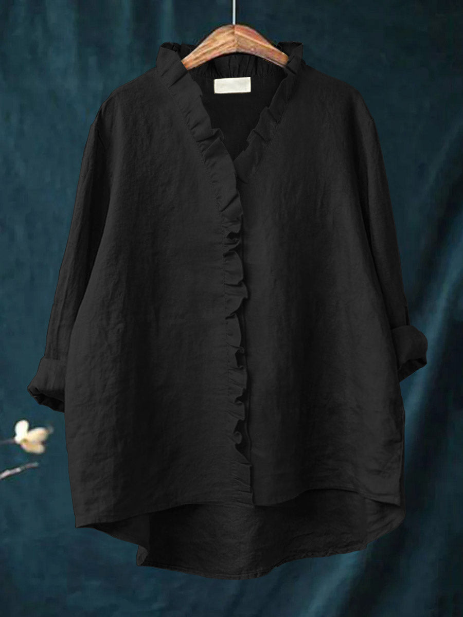 Mia | Elegant Shirt with Ruffle Detail