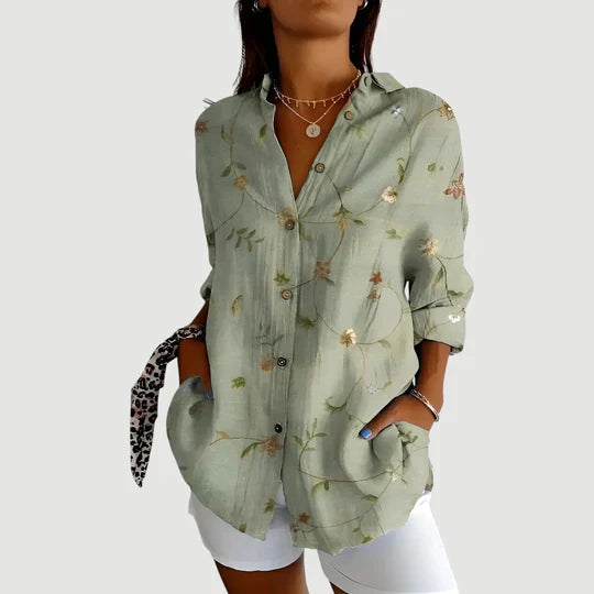 Maja™ | Blouse with Colorful Design